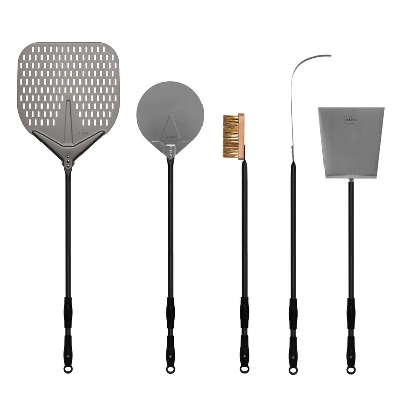 Alfa 36 5-Piece Pizza Peel Set (Black) – AC-5PSET36BK