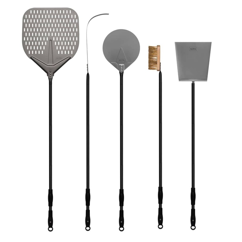 Alfa 48 5-Piece Pizza Peel Set (Black) – AC-5PSET48BK