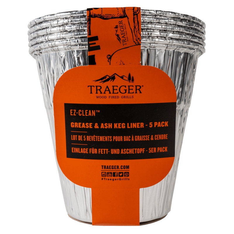 Traeger EZ-Clean Grease & Ash Keg Liner (5 Pack) – BAC608