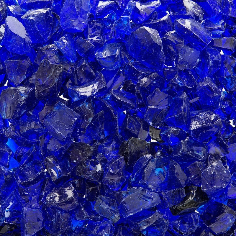Linzel Distributing Blue Cobalt Small Crushed Fire Glass 5 lb Bag – FG/GR-COBALT