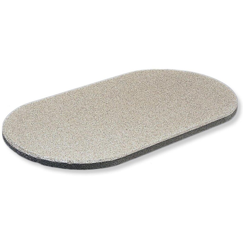 Primo 23 x 16 Fredstone Natural Finish Oval Baking Stone for Oval XL Grills – PG00351