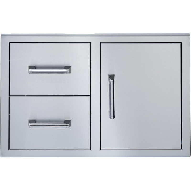 Primo 34 Stainless Steel Single Door with Double Drawers – BSAW3422SD