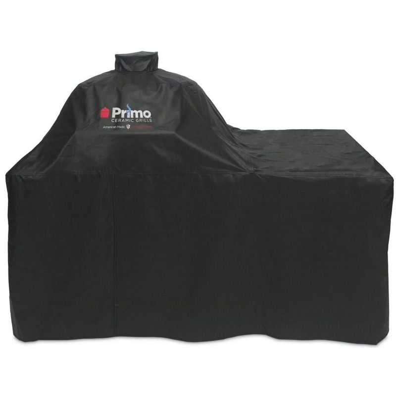 Primo Grill Cover for Oval JR 200 and LG 300 Grills with Countertop Table – PG00423