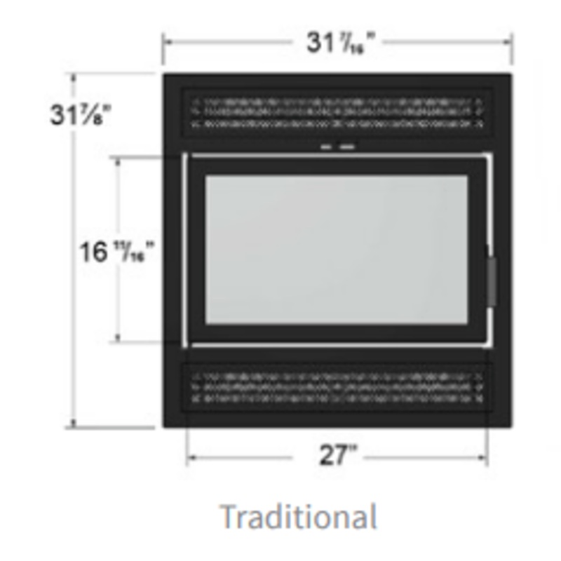 Ambiance Fireplaces Metallic Black Traditional Surround (Astra 24) – 24ATFA-11