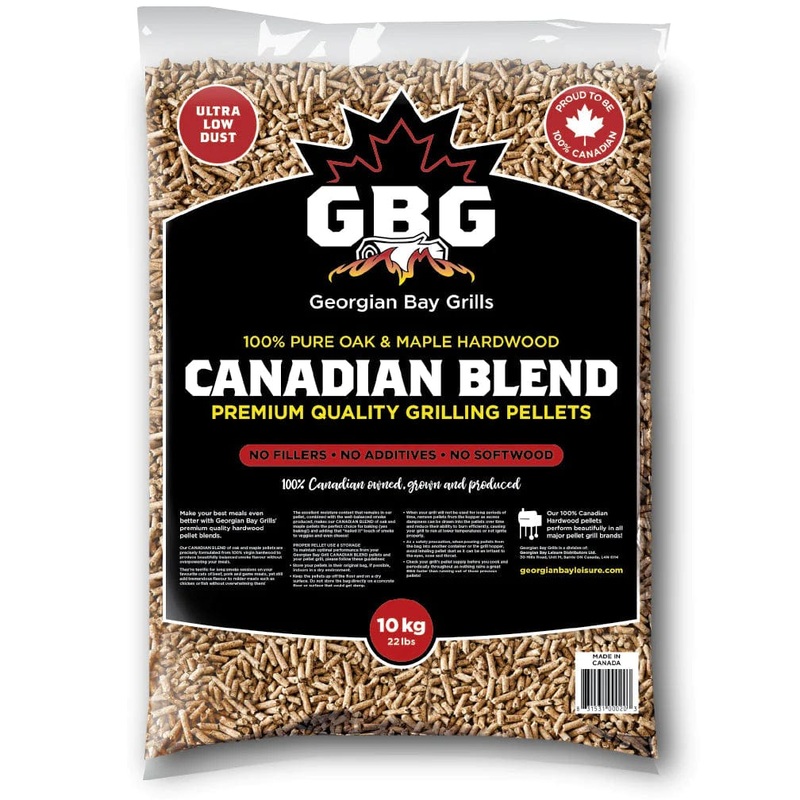 Georgian Bay Grills Grilling Pellets – Canadian Blend (22 lb.) – GBG-MAPOAKPEL