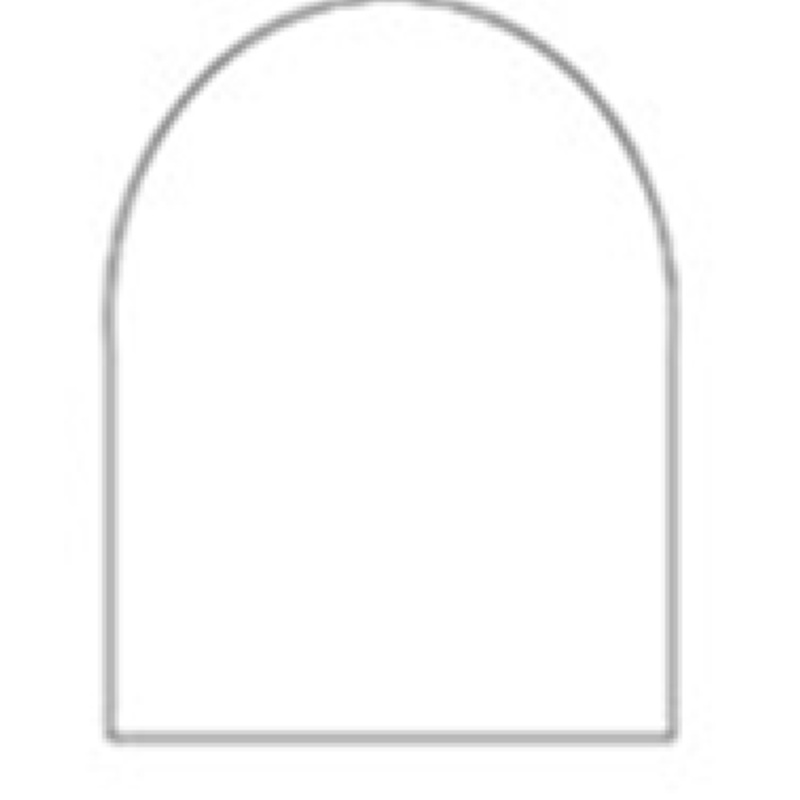 Hearthstone Semi-Circular (D-Shape) Glass Hearth Pad – 91-84750