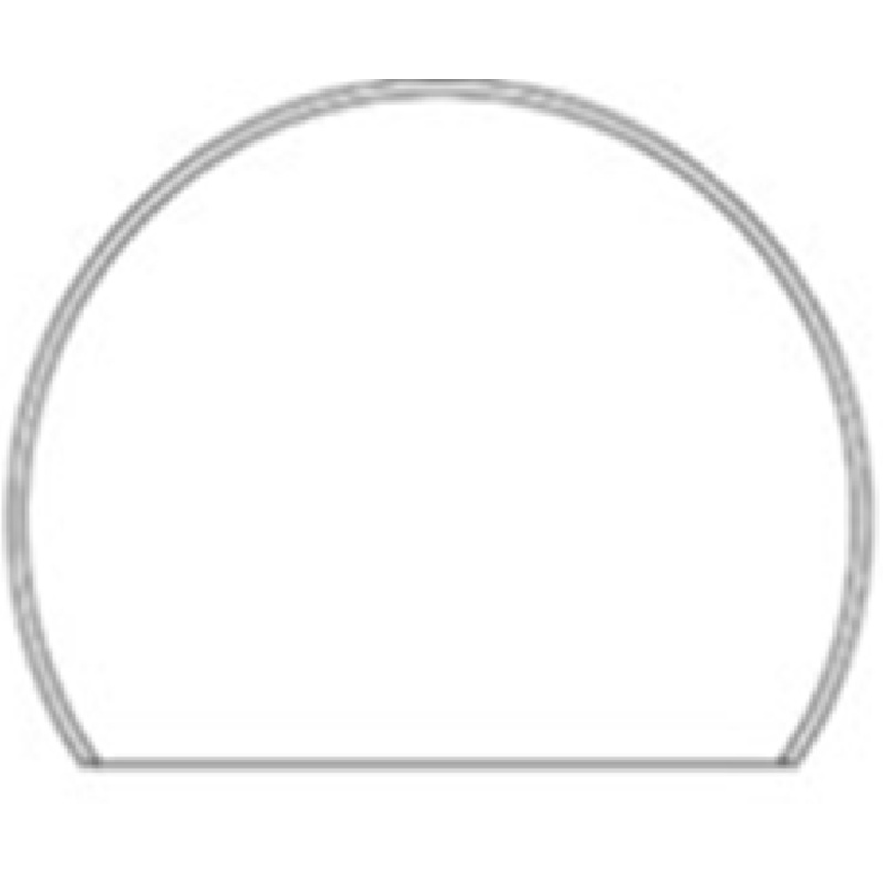 Hearthstone Semi-Circular Glass Hearth Pad – 91-84700