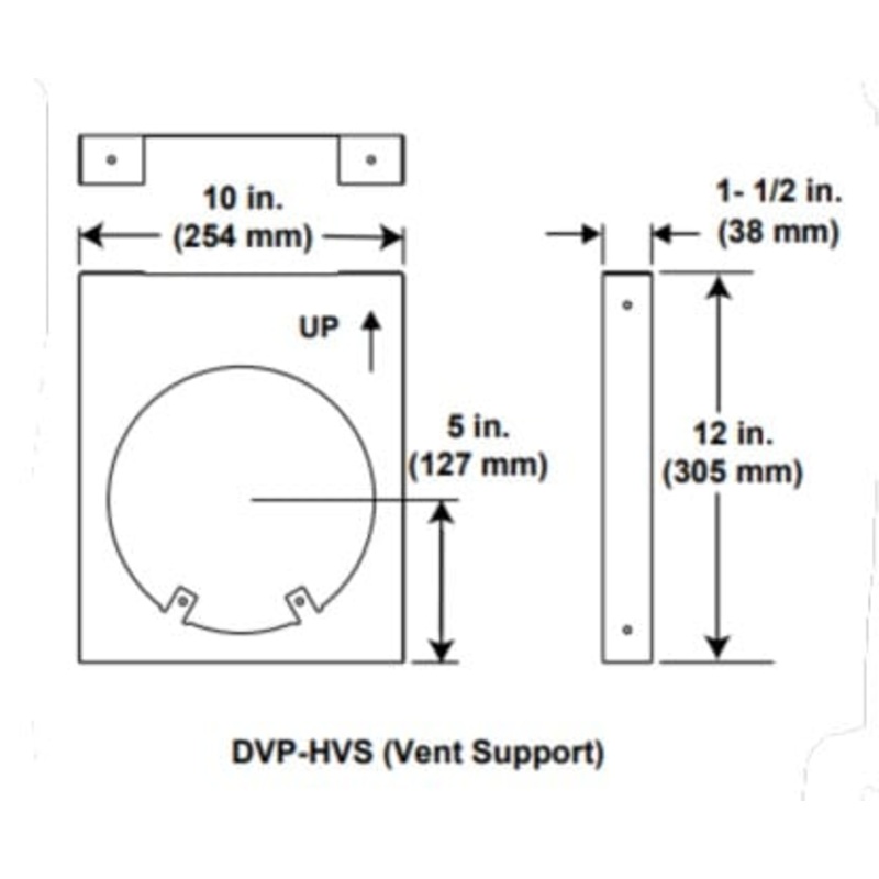 Heat & Glo DVP Horizontal Pipe Support – DVP-HVS