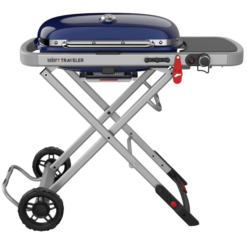 Weber Traveler Portable Gas Grill (Blue)