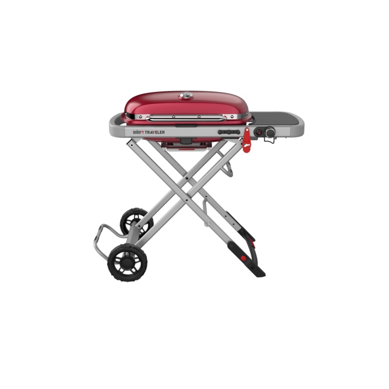 Weber Traveler Portable Gas Grill (Red)