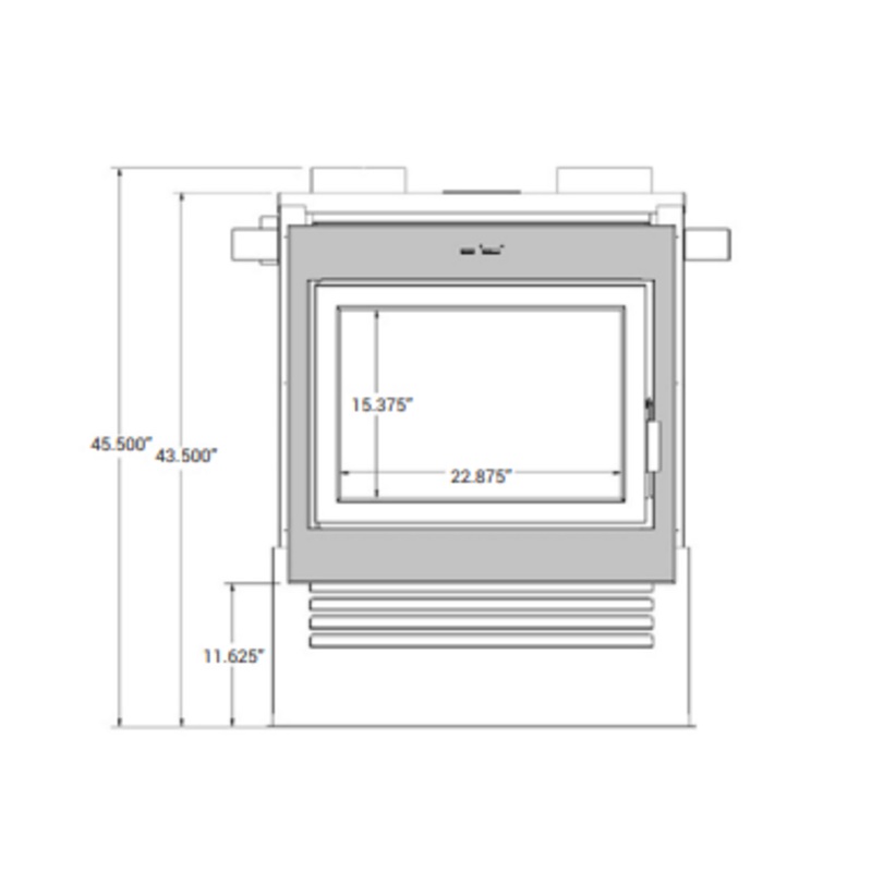 Ambiance Fireplaces Clean Face Surrounds (Astra Duo 38) – 38ATDFA-12