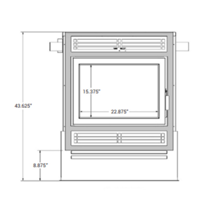 Ambiance Fireplaces Traditional Surrounds (Astra Duo 38) – 38ATDFA-11