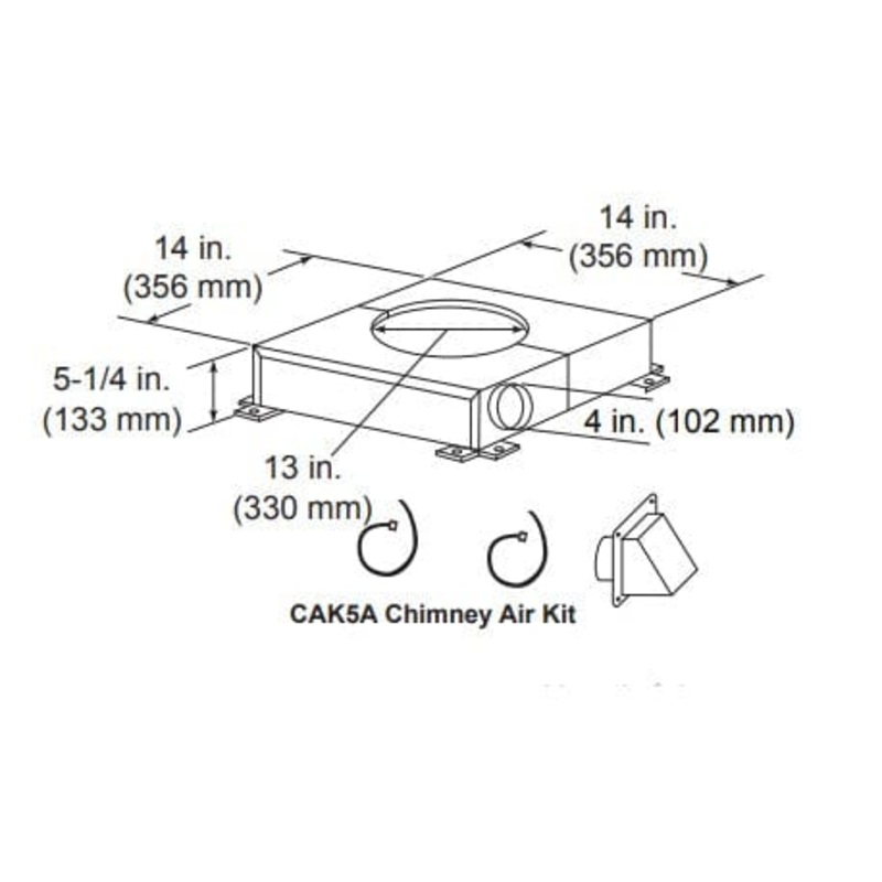 Majestic Pipe Chimney Air Kits (SL1100 & SL400 Series) – CAK5A