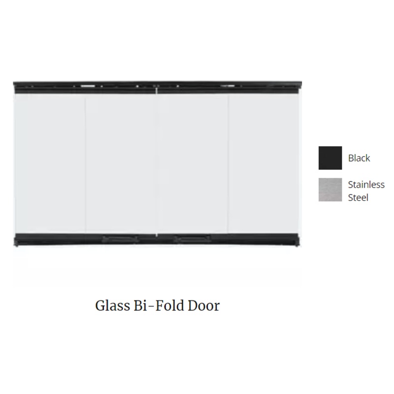 Majestic Original Bi-Fold Glass Door With Stainless Steel Trim (Sovereign 42) – DM1742S