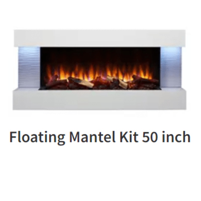Simplifire 50 Floating Mantel Kit (Format 36) – SF-FM50-WH