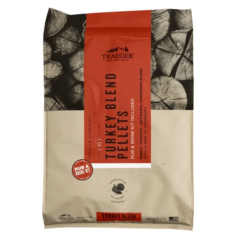Traeger Turkey Blend Wood Pellets + Brine Kit (Limited Edition) – PEL351