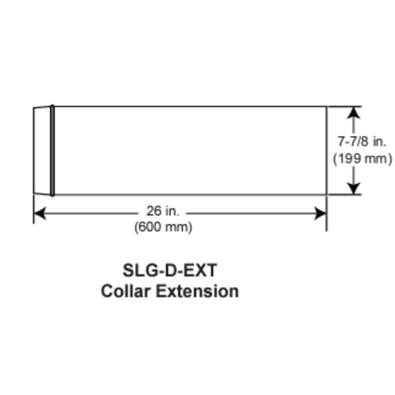 Heat & Glo Snap Lock Gas Damper Extension – SLG-D-EXT