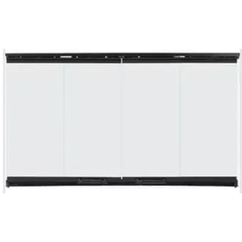 Majestic Original Bi-Fold Glass Doors w. Black Trim (36) – DM6036