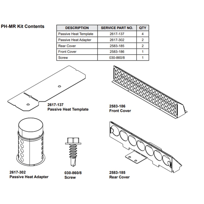 Majestic Passive Heat Kit – PH-MR