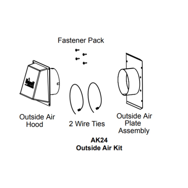 Heat & Glo Outside Air Kit – AK24