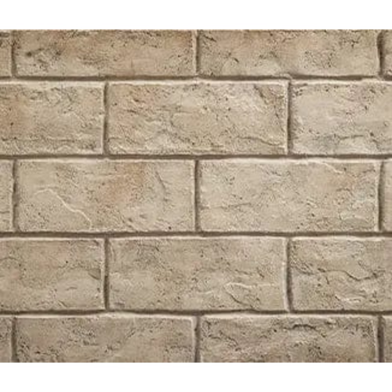 Heat & Glo Serene Jute Stacked Brick, 3-piece brick interior panels – BRICK-8K-SJ