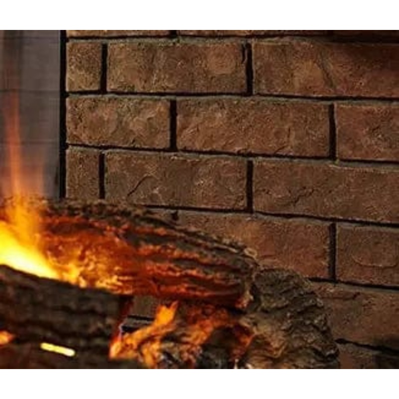 Heat & Glo Brick Interior Panel (Weathered – 36 Peninsula) – WTB36-PR