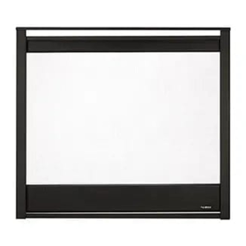 Heat & Glo Corner Firescreen front – Black – COR-36BK