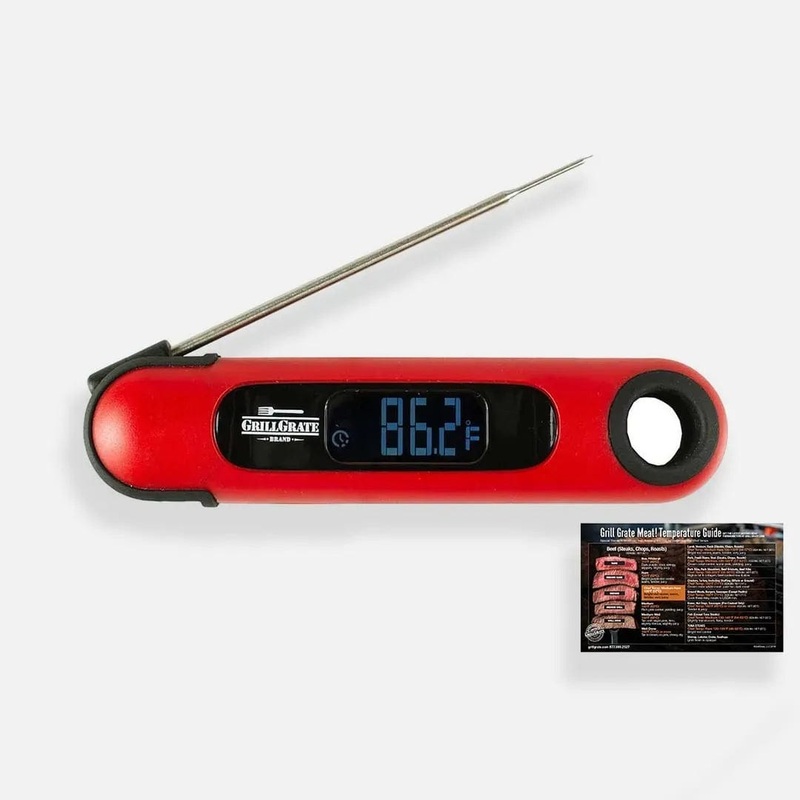 GrillGrate Temp & Time Instant Read Themometer – PT-75GG-RED
