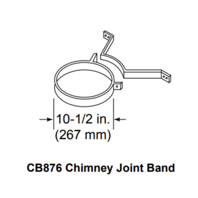Heat & Glo SL300 Series Chimney bracket (package of 3) – CB876