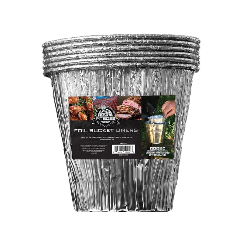 Pit Boss Foil Bucket Liners (6 Pack) – 40201