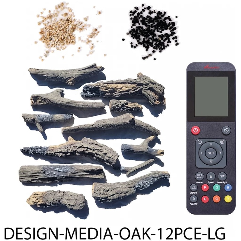 Amantii OAK – 12 Large Piece Media Kit – DESIGN-MEDIA-OAK-12PCE-LG