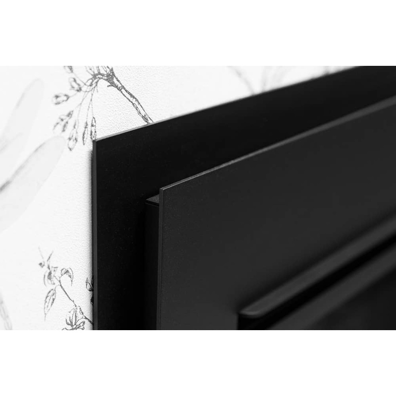 Valor 4-Sided Ledgeview Front – Black (P2 Gas Fireplace) – 246LFB