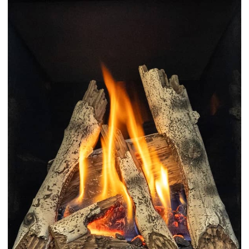Valor Birch Logs (P2 Gas Fireplace) – 205BLK