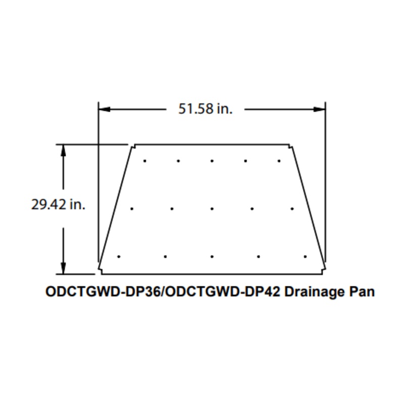 Heat & Glo Drain Pan (Cottagewood 42) – ODCTGWD-DP42