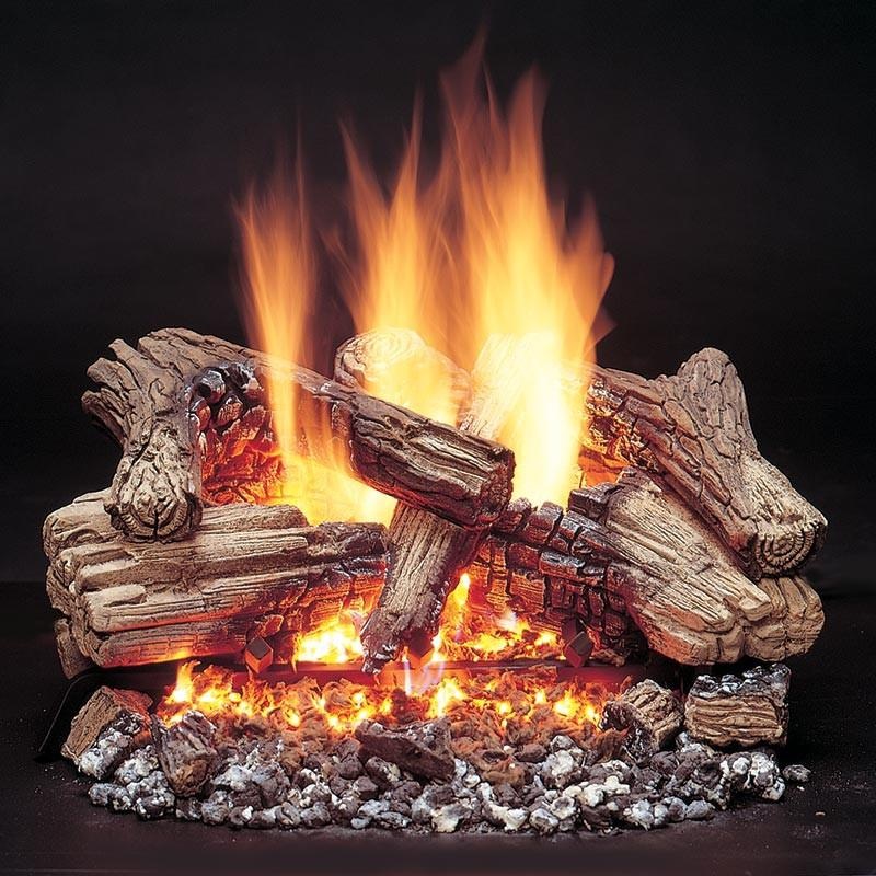 Majestic 6-piece Fiber Ceramic Duzy 3 Series Vented Gas Log Set