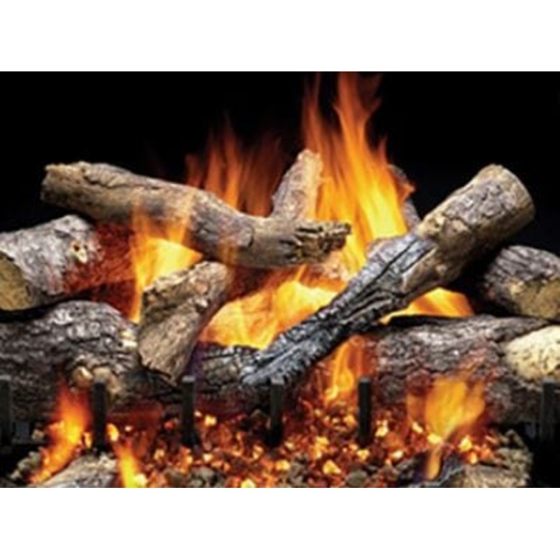 Majestic Fireside Series Grand Oak 18 3-Tier Gas Log Set