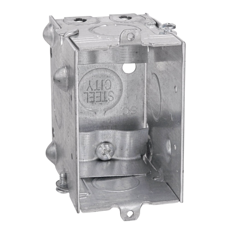 Thomas & Betts Gangable Switch Box with Clamps – 3 x 2 x 2-1/2 in.
