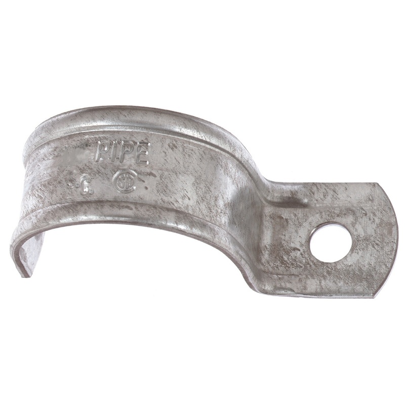 Thomas & Betts Steel City 1-hole Conduit Pipe Strap,  3 Inch, Steel, Zinc-plated