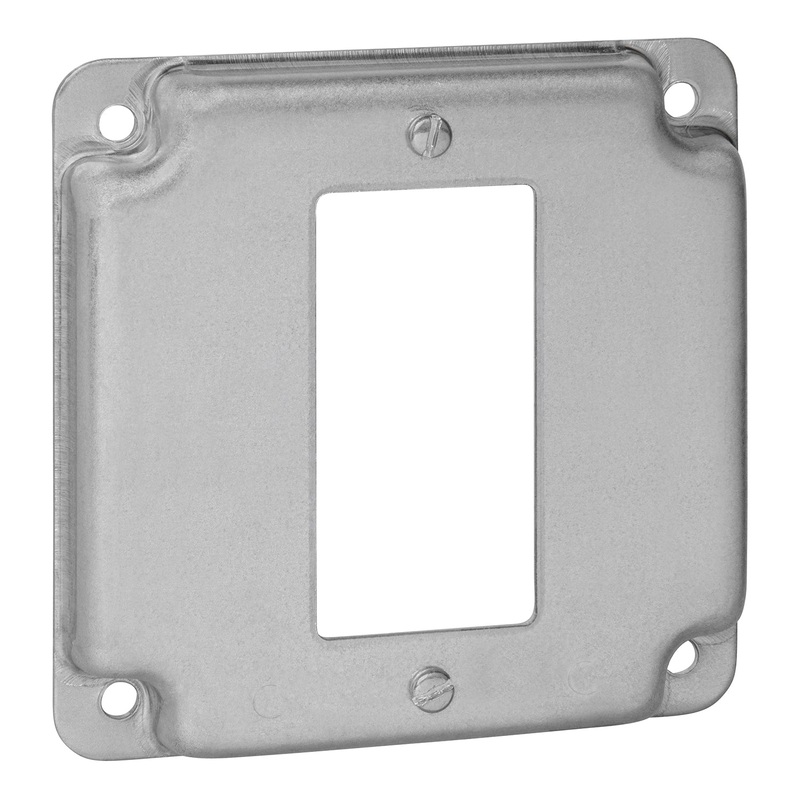 Thomas & Betts Steel City Square Box Surface Cover GFI 4” x 1/2” Deep