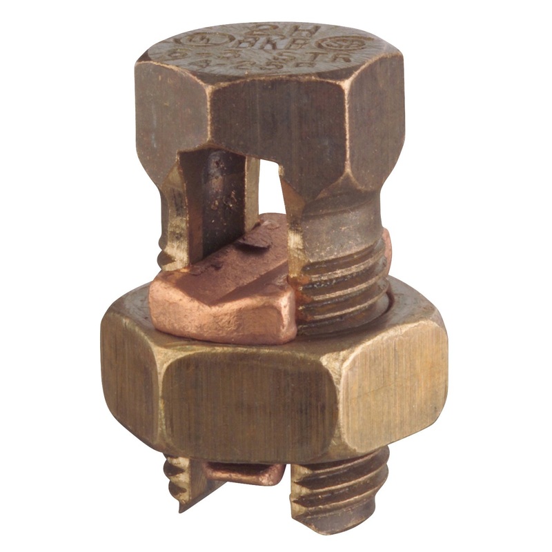 Thomas & Betts Blackburn 8H Split-Bolt Connector,8 str to 10 sol
