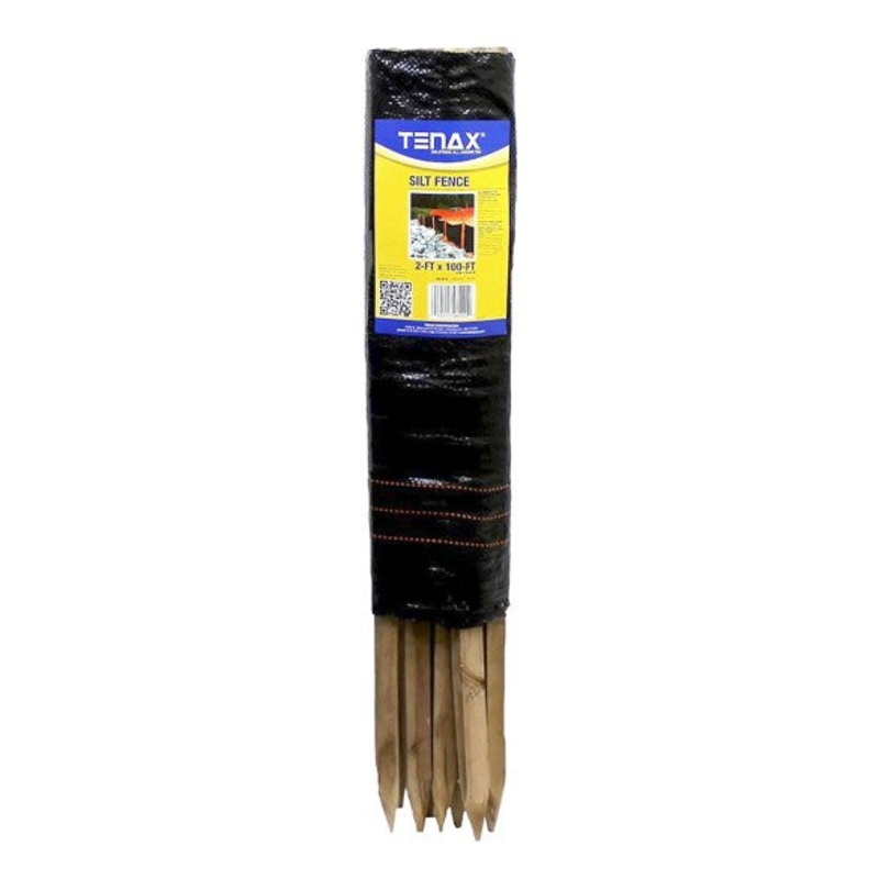 Tenax Silt Fence Erosion Control with Posts 2′ X 100′ 31900500