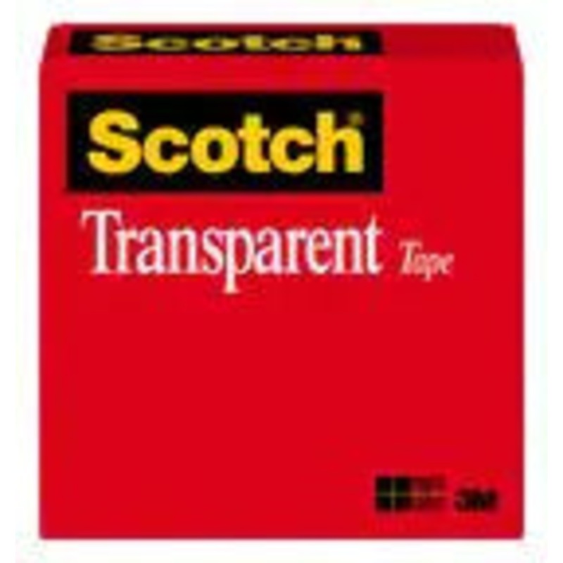 3M Scotch Transparent Tape Refill Rolls 3/4 x 72 yards, 3