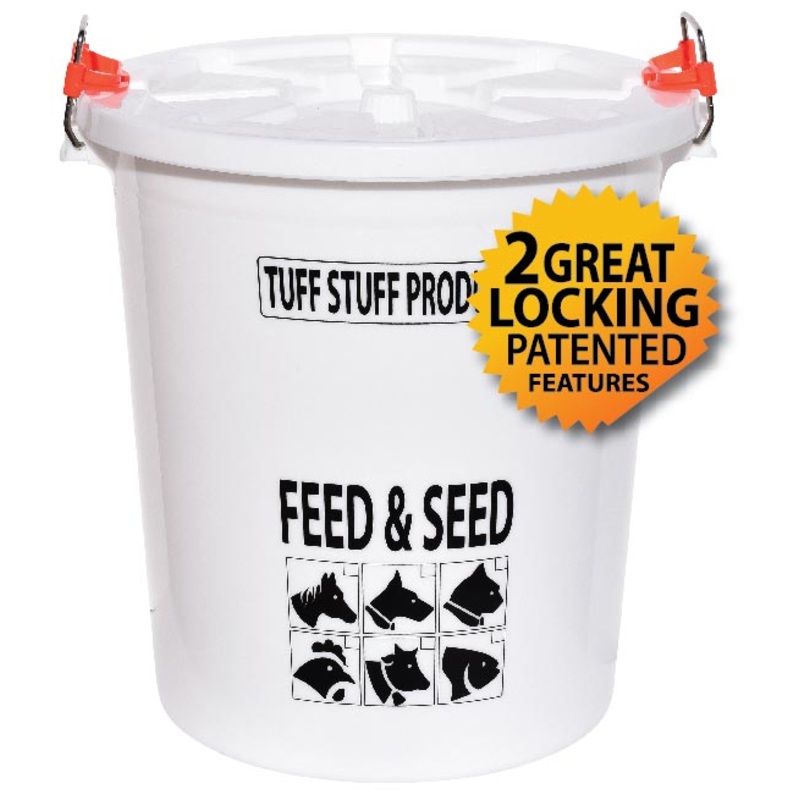 Tuff Stuff Seed And Feed Drum Bucket With Lid (17 Gal)