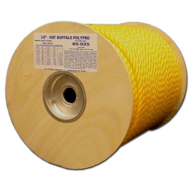T.w Evans Cordage 3/8-300′ Buffalo Polypro