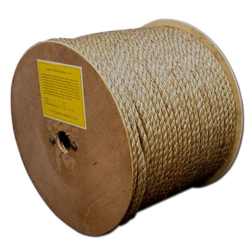 T.w Evans Cordage 3/8-300′ Reel Pure #1 Manila