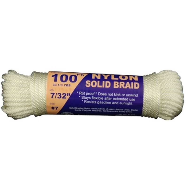 T.w Evans Cordage #7 Solid Braid Nylon 100′ Hank