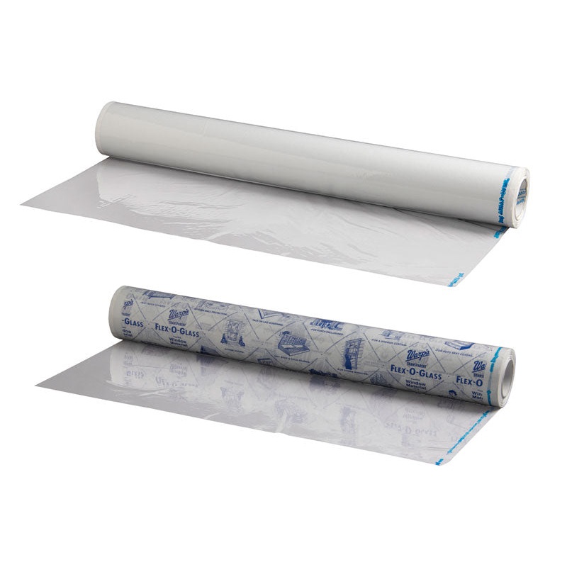 Warp Brothers Flex-O-Glass Clear Plastic Sheeting 48 x 25 ft x 4 mil