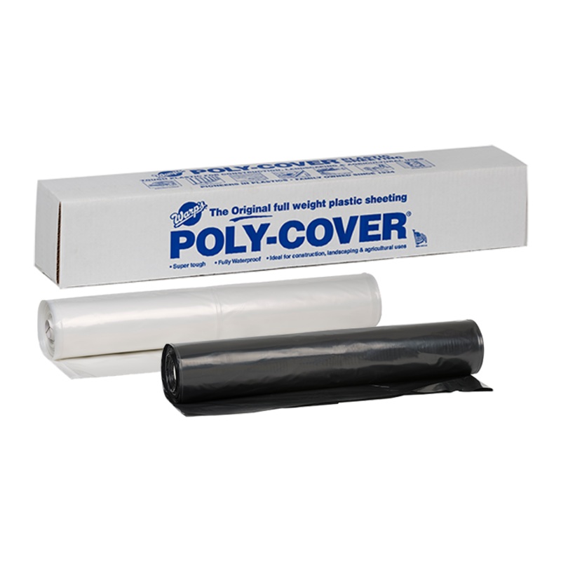 Warp Brothers Poly-Cover Genuine Plastic Sheeting 20′ x 100′ x 10 ml