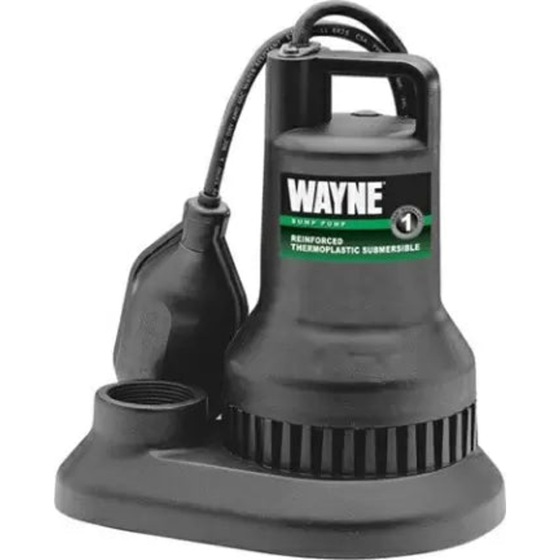 Wayne Pumps  1/3 HP 115V Plastic Submersible Sump Pump WST33