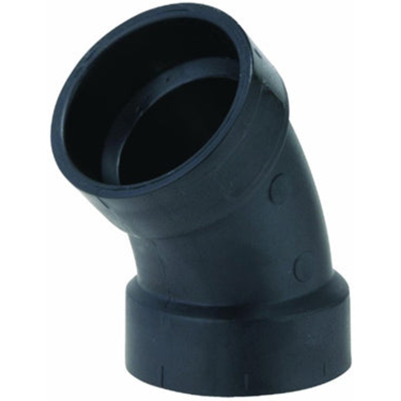 2  ABS 45DEG SANITARY ELBOW
